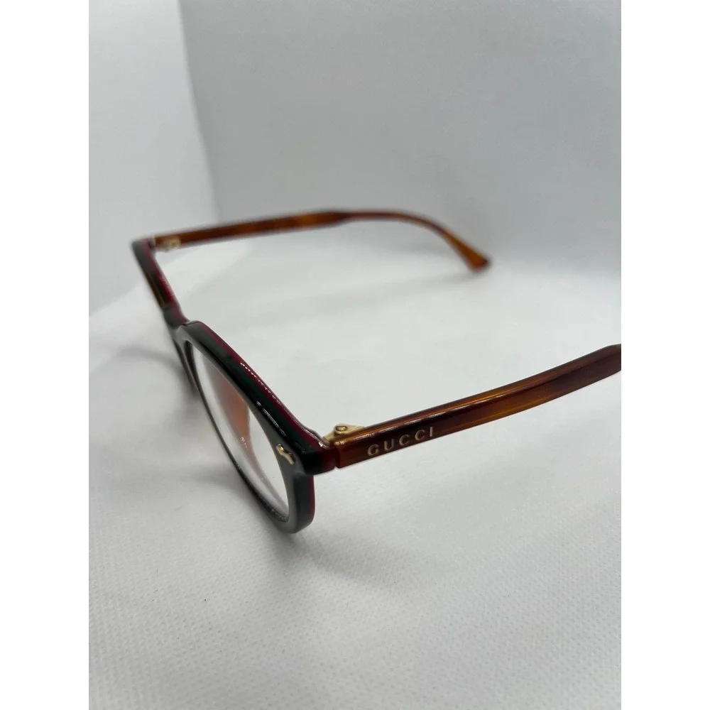 Gucci Eyeglasses Designer Frames Round‎ Brown Tortoise Shell